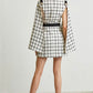 Black and white Plaid dress