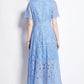 Virginia lace light blue dress