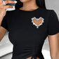 Black heart top