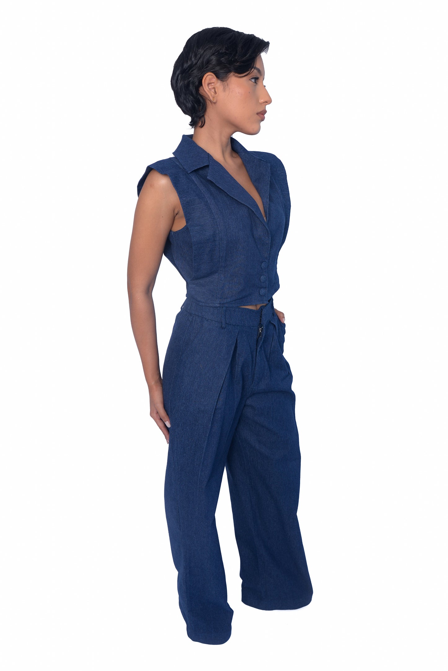 Siri Denim 2 pieces pant set