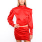 2 PIECES BLOUSE AND SKIRT RED SET BY PATRICIA TRUJILLO