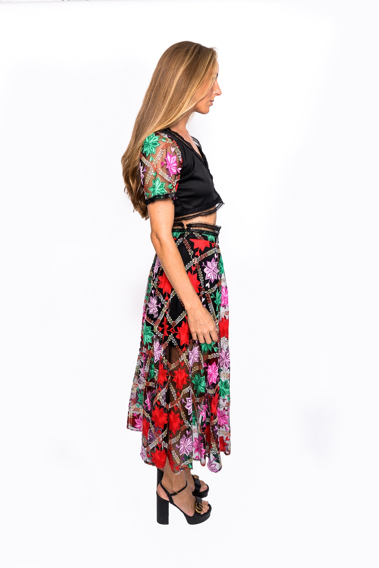 2 PIECES SKIRT AND TOP MATCHING SET BY PATRICIA TRUJILLO