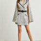 Black and white Plaid dress