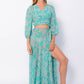 MELISSA MURTINHO GREEN BLOUSE AND SKIRT MATCHING SET