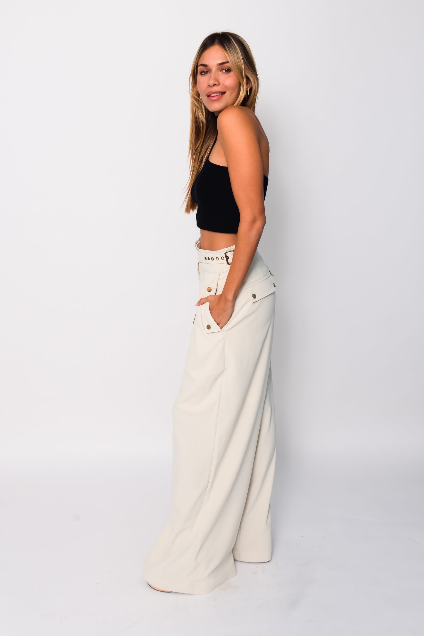 Belted Toulouse pants