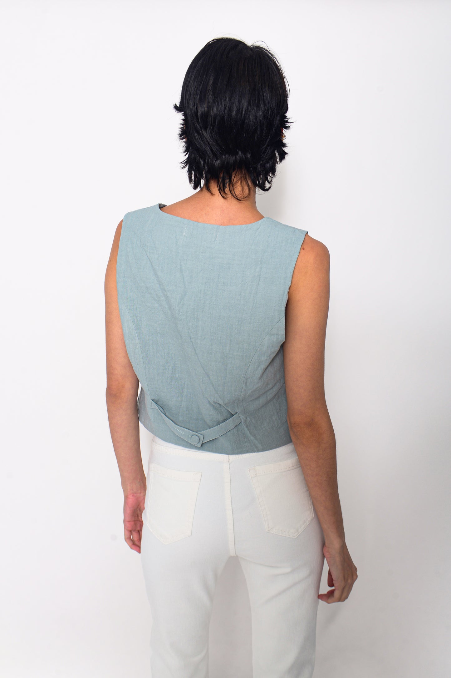 Linen Toulouse vest