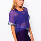 Stars neon purple activewear 3 pieces set