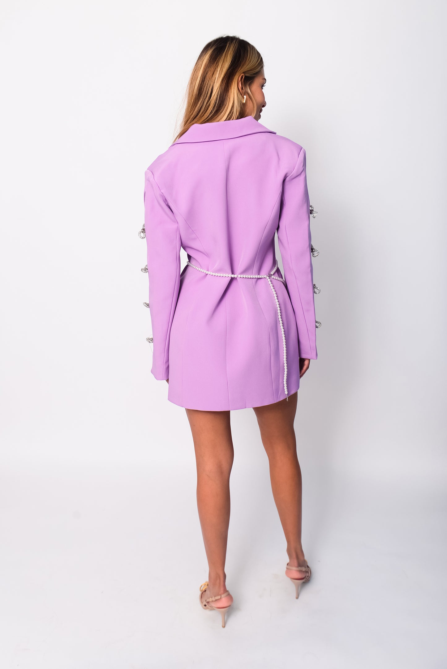 Blazer lilac bow dress