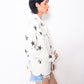 Star white denim jacket