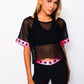 Stars neon pink activewear 3 pieces set