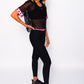 Stars neon pink activewear 3 pieces set