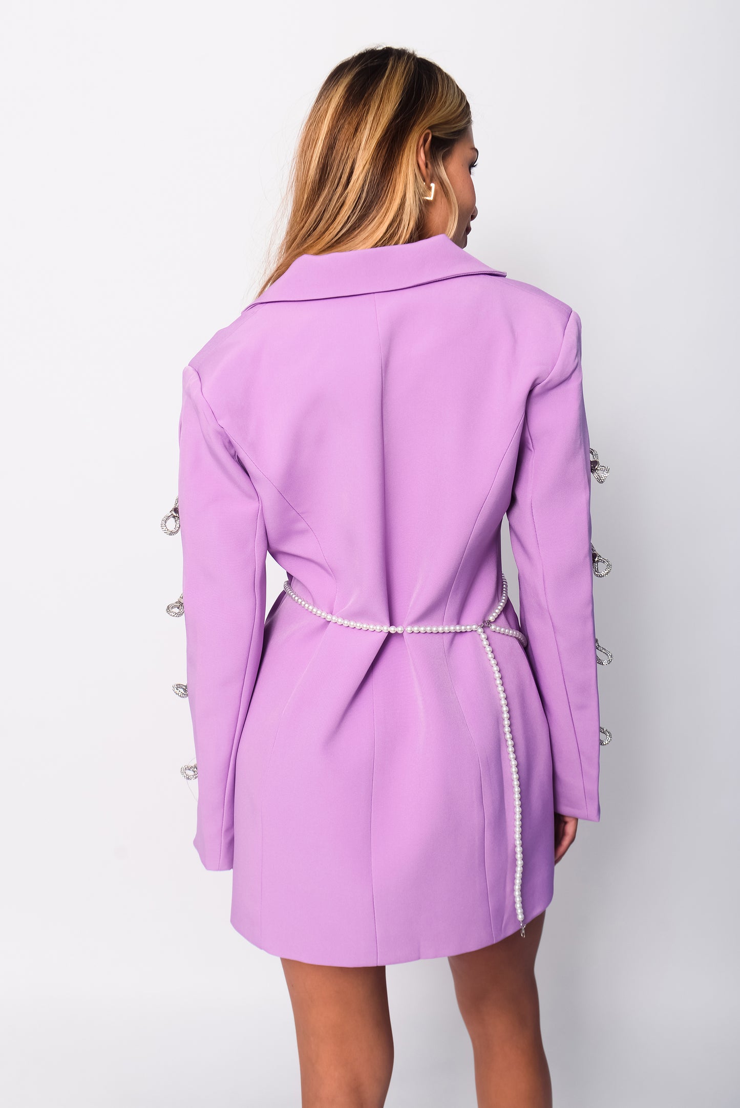 Blazer lilac bow dress