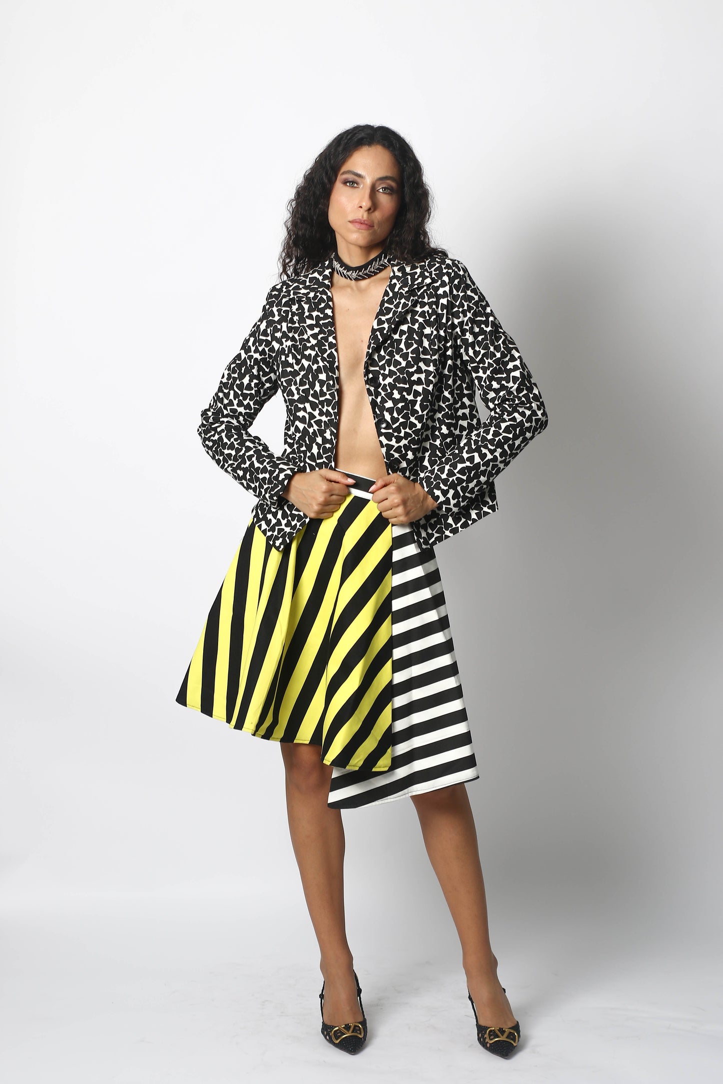 BLAZER AND SKIRT MINIMAL SET BY PATRICIA TRUJILLO