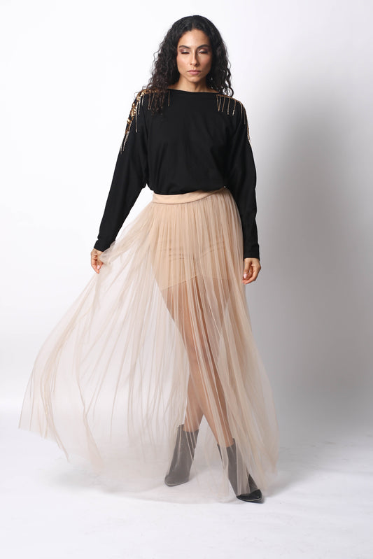 TULLE LONG SKIRT WITH SHORT BY PATRICIA TRUJILLO