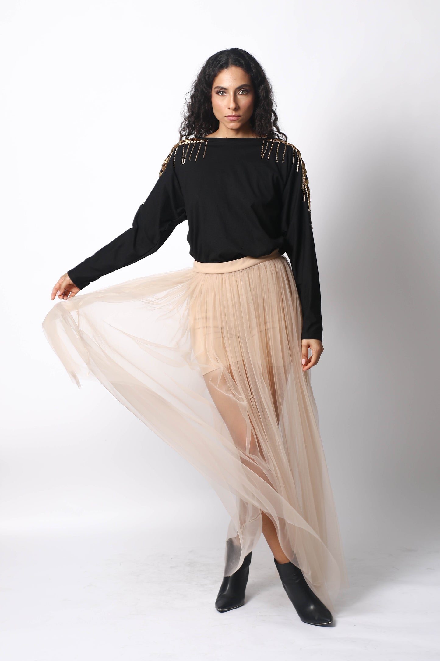 TULLE LONG SKIRT WITH SHORT BY PATRICIA TRUJILLO