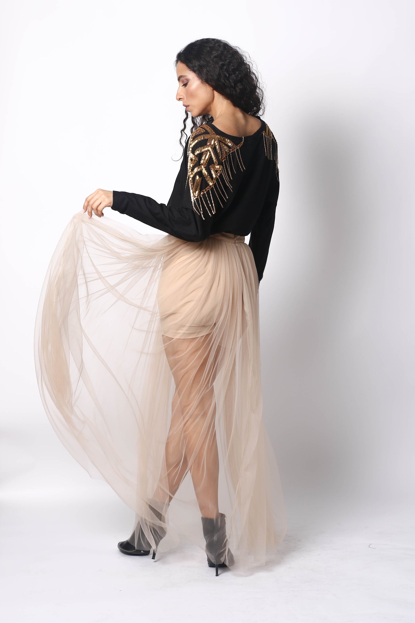 TULLE LONG SKIRT WITH SHORT BY PATRICIA TRUJILLO