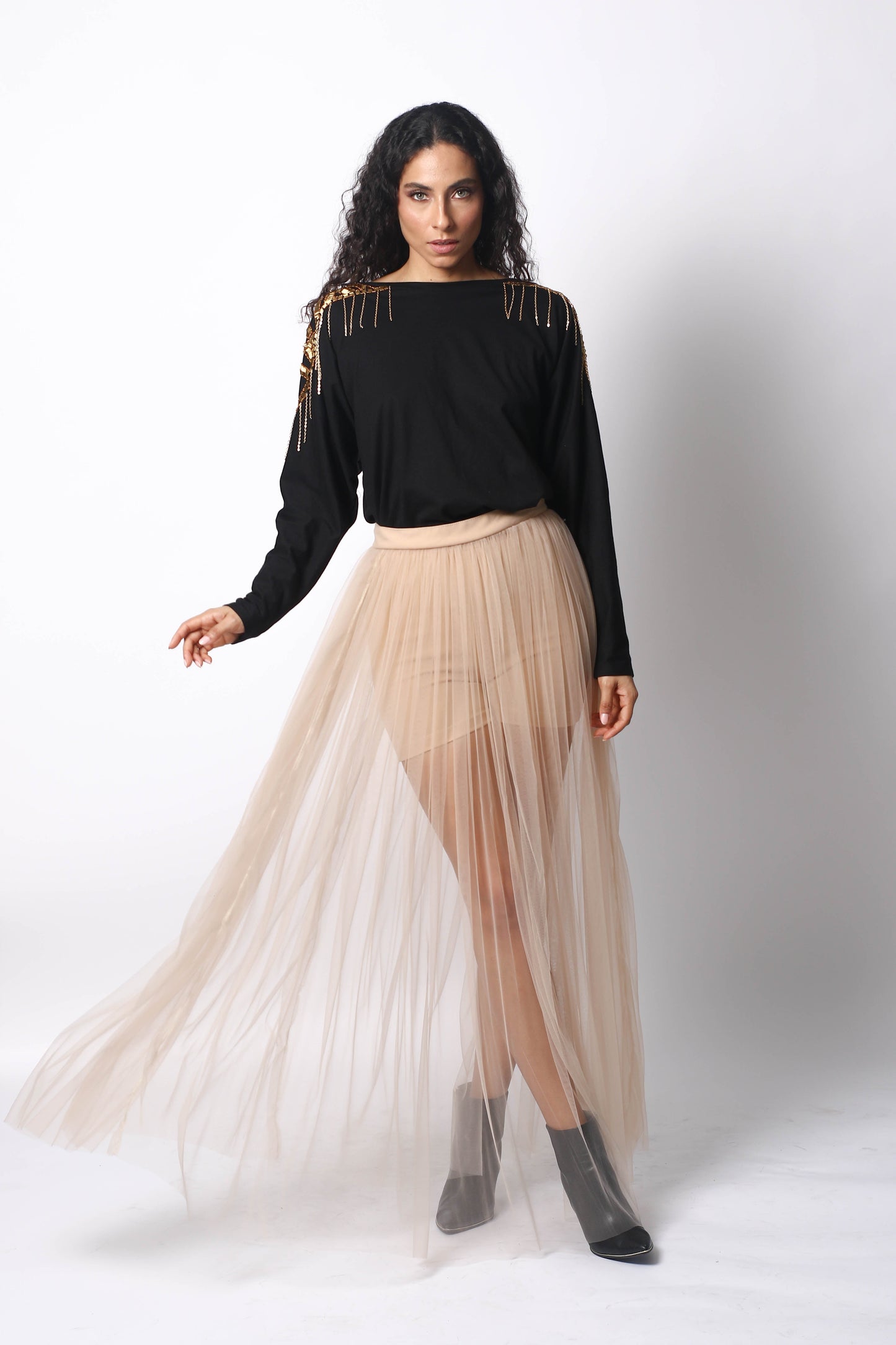 TULLE LONG SKIRT WITH SHORT BY PATRICIA TRUJILLO