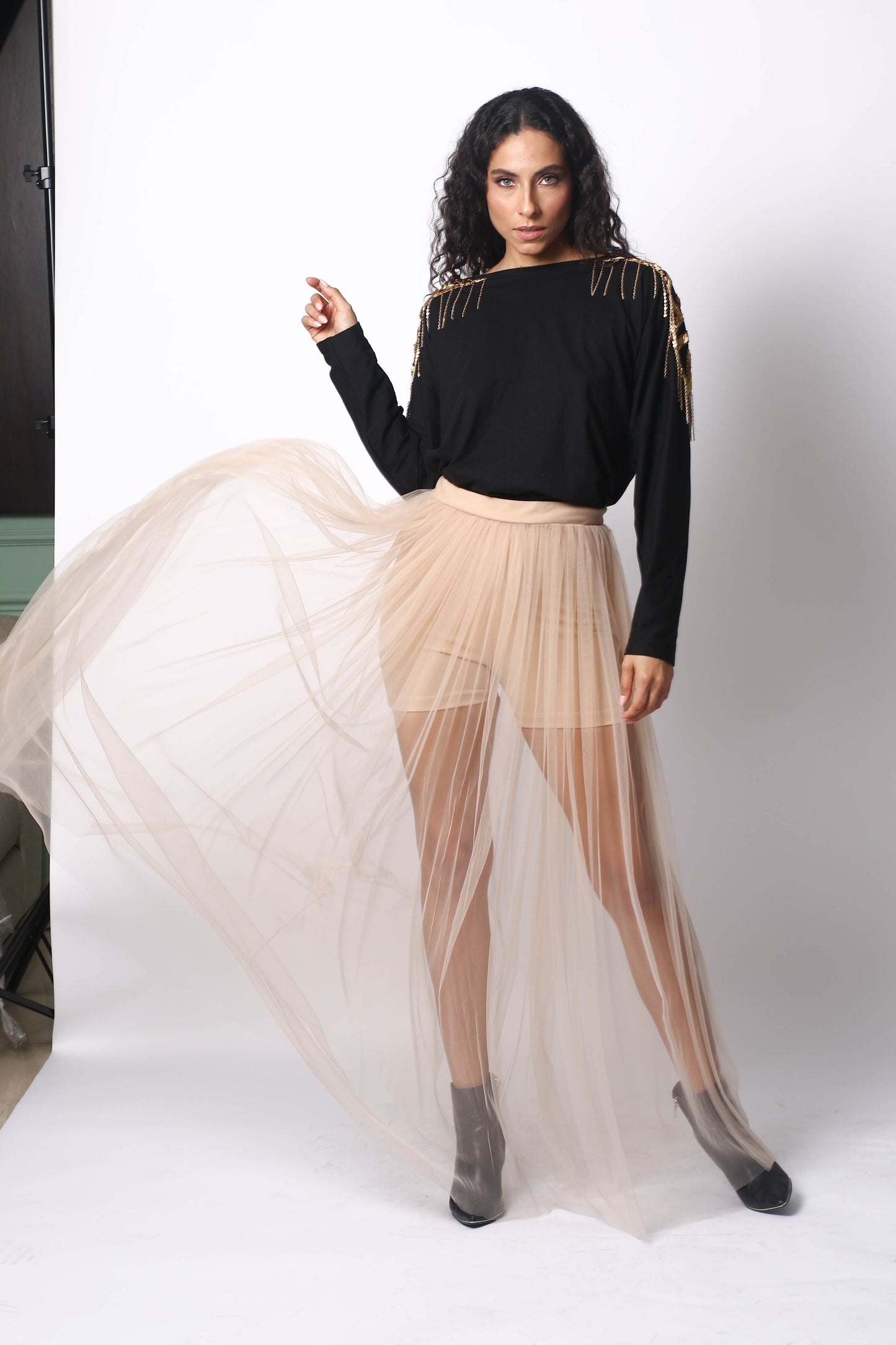 TULLE LONG SKIRT WITH SHORT BY PATRICIA TRUJILLO