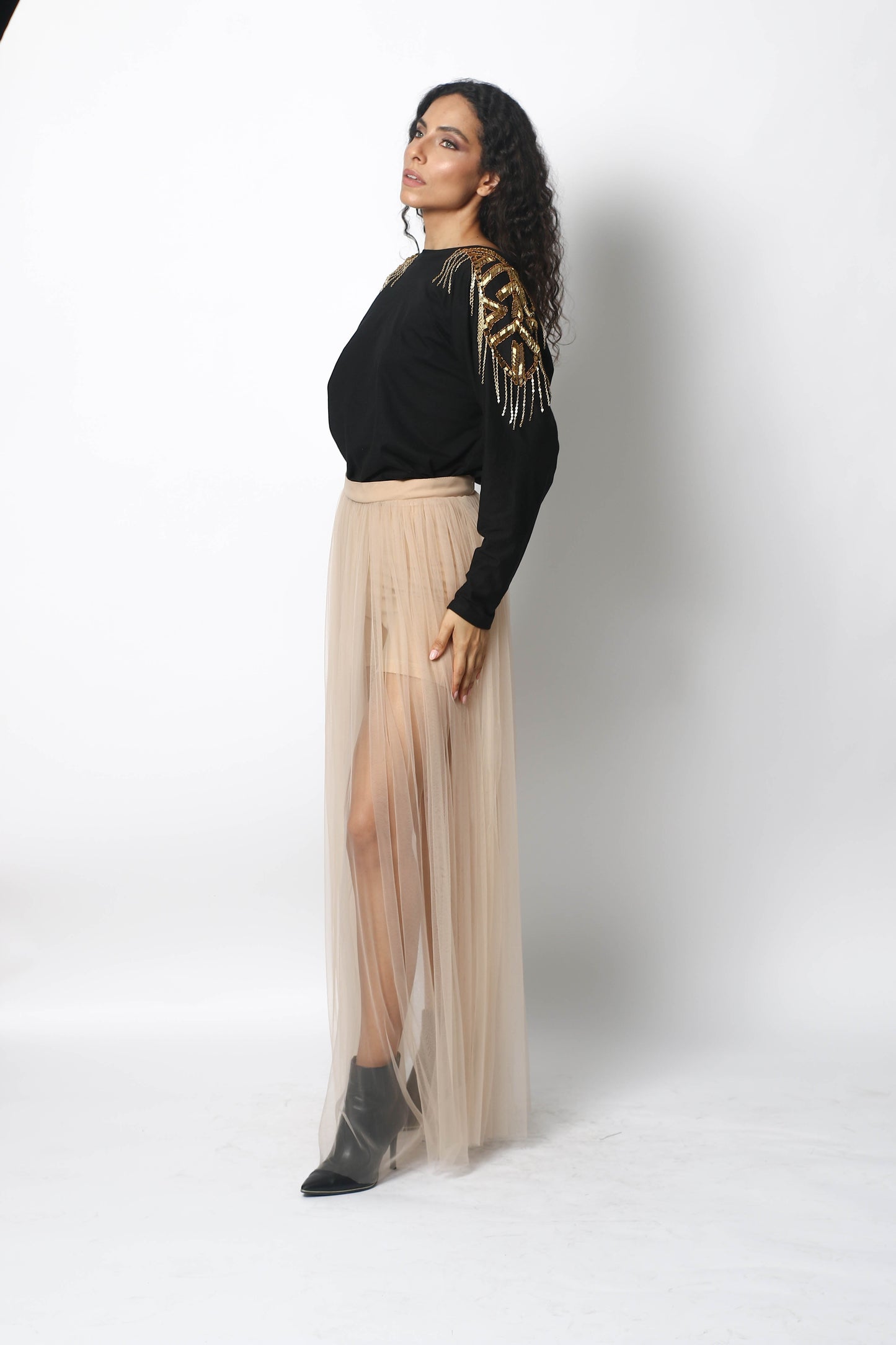 TULLE LONG SKIRT WITH SHORT BY PATRICIA TRUJILLO