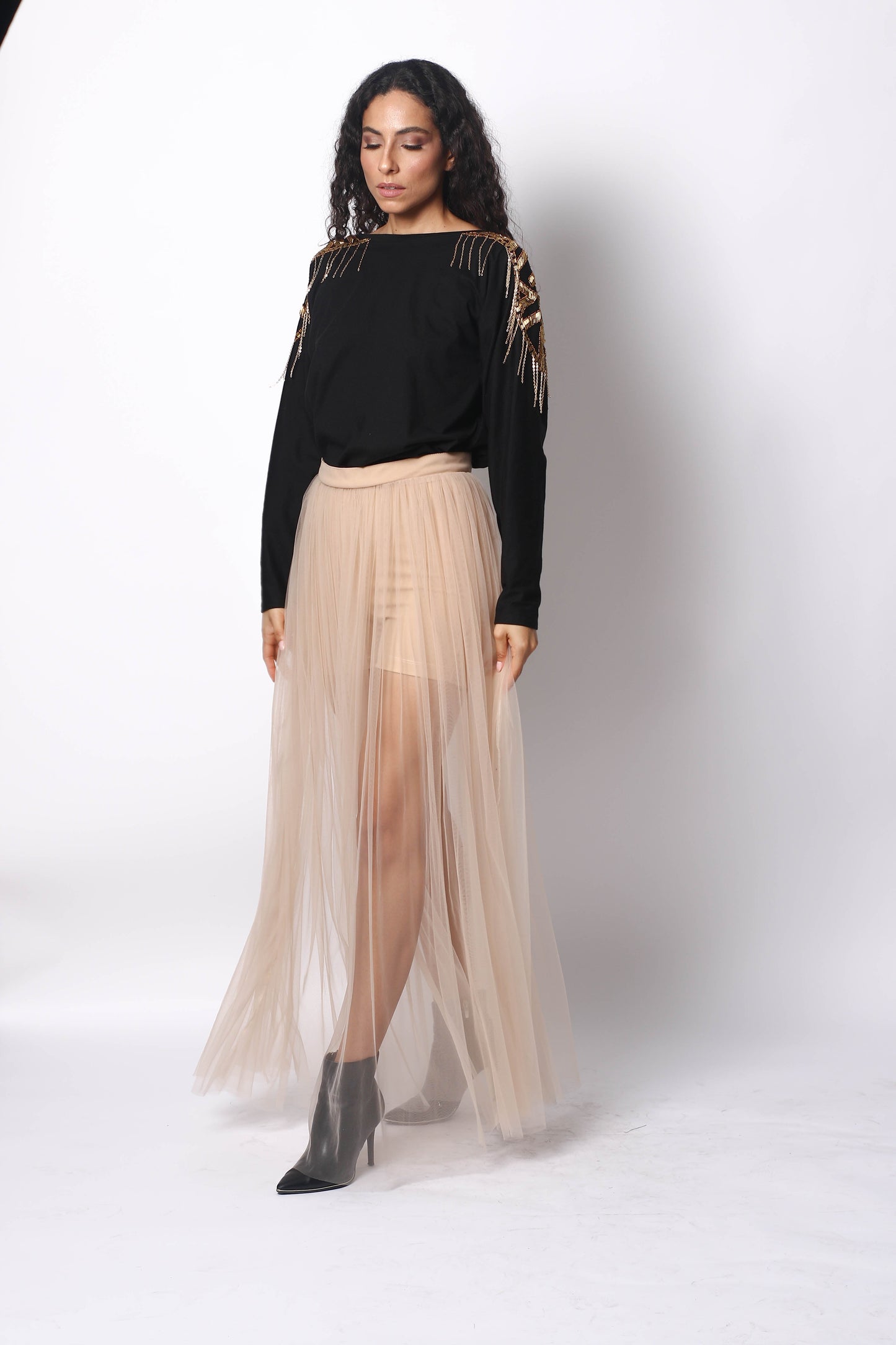 TULLE LONG SKIRT WITH SHORT BY PATRICIA TRUJILLO