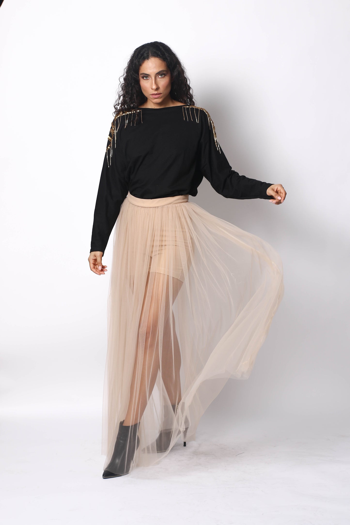 TULLE LONG SKIRT WITH SHORT BY PATRICIA TRUJILLO