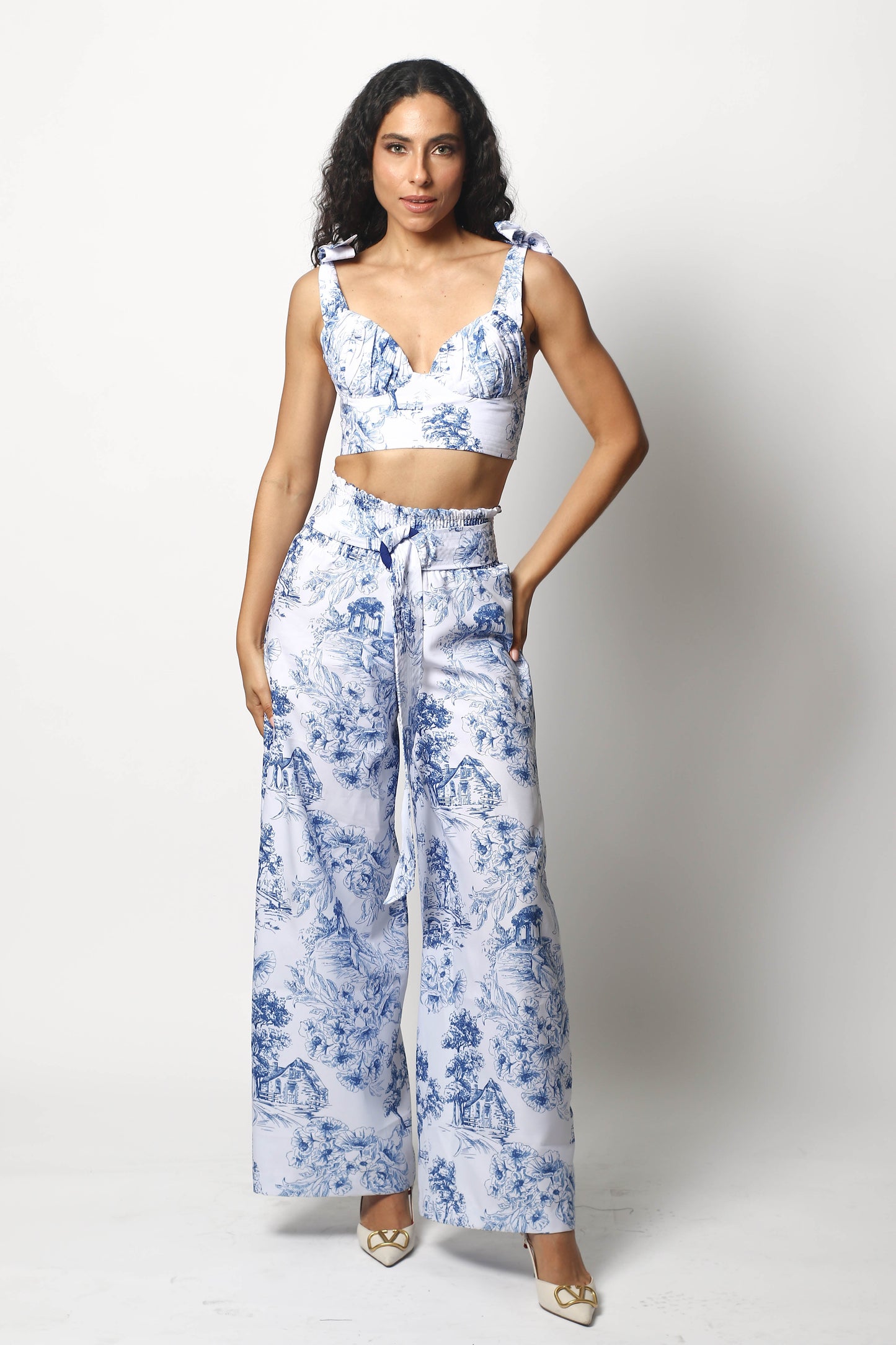 2 PIECES TOP AND PANT MATCHING SET BY PATRICIA TRUJILLO