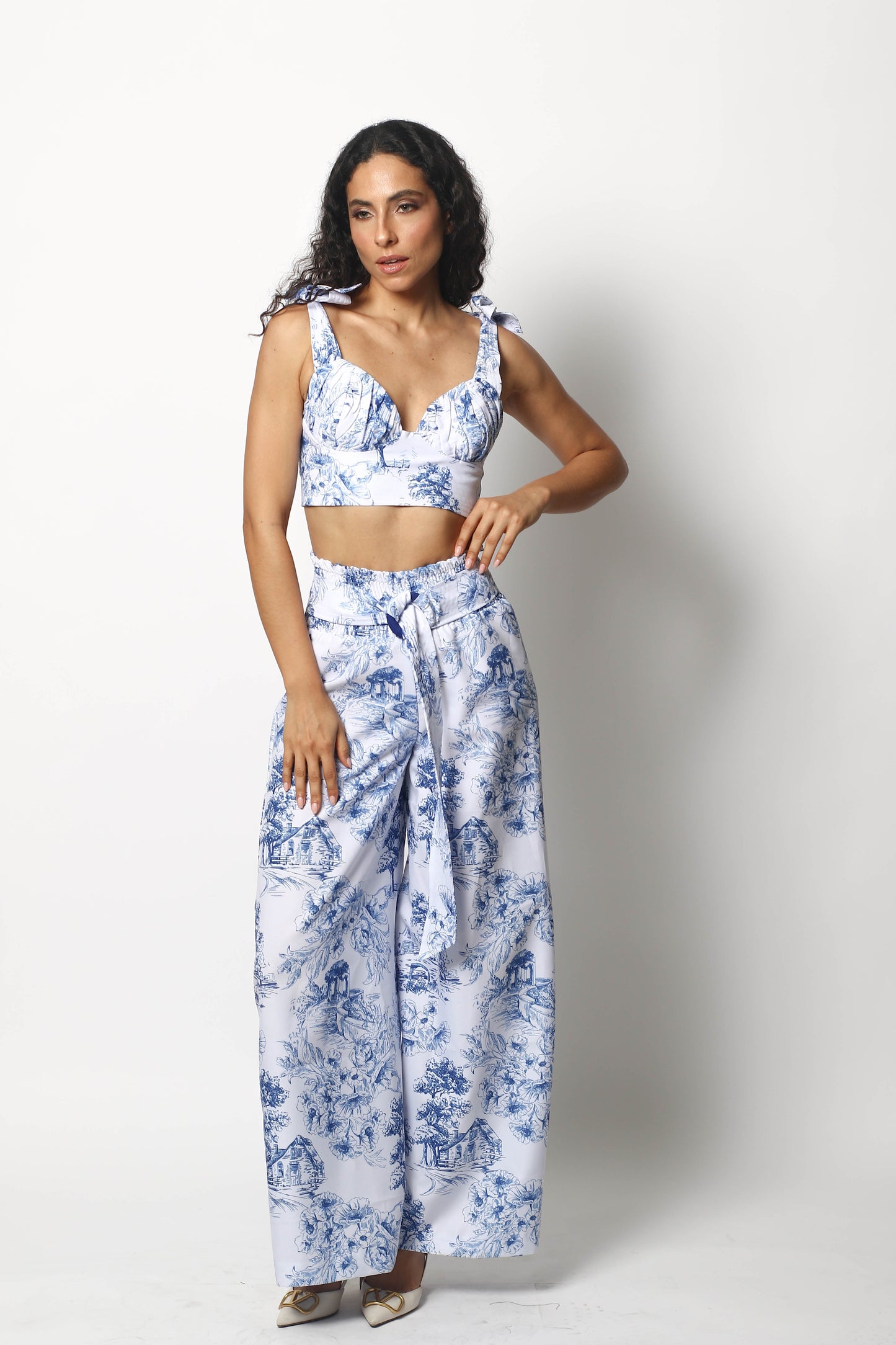 2 PIECES TOP AND PANT MATCHING SET BY PATRICIA TRUJILLO